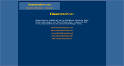 Desktop Screenshot of finanzrechner.net